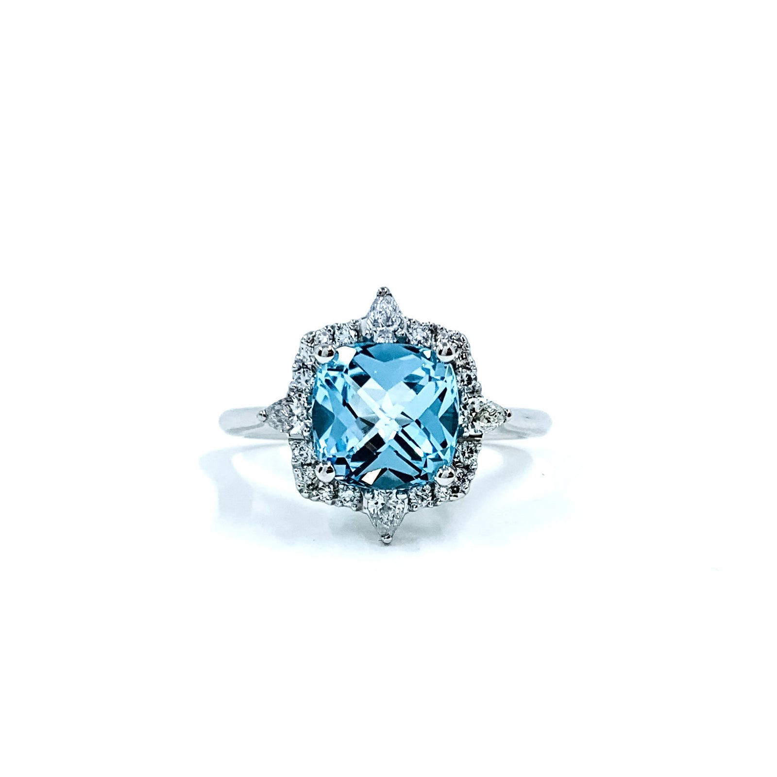 Cushion Colour Blue Topaz