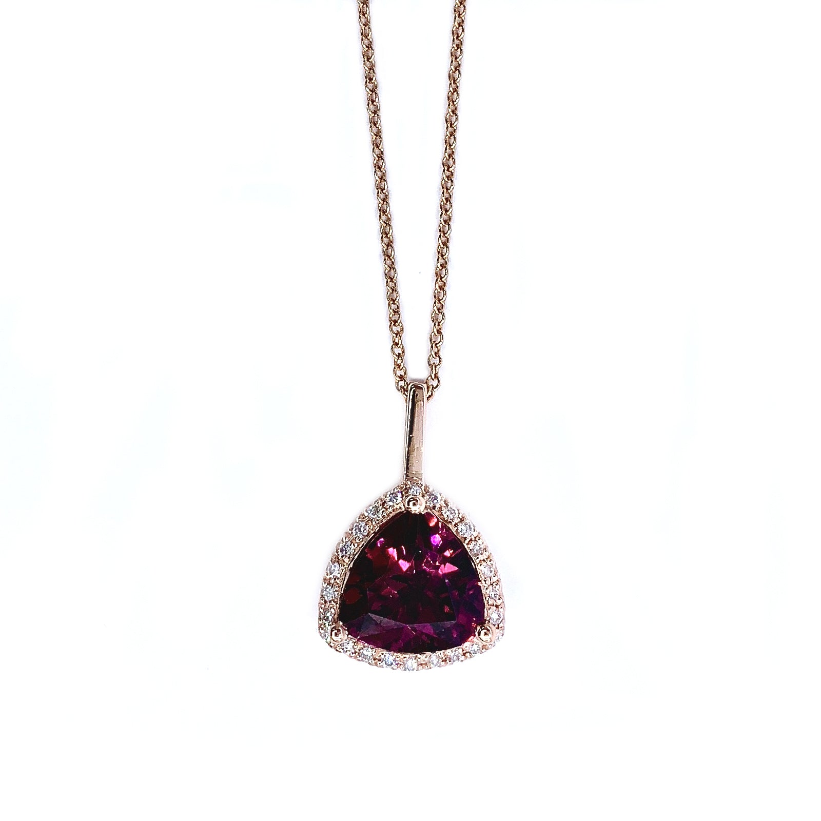 Rhodolite Garnet Custom Pendant