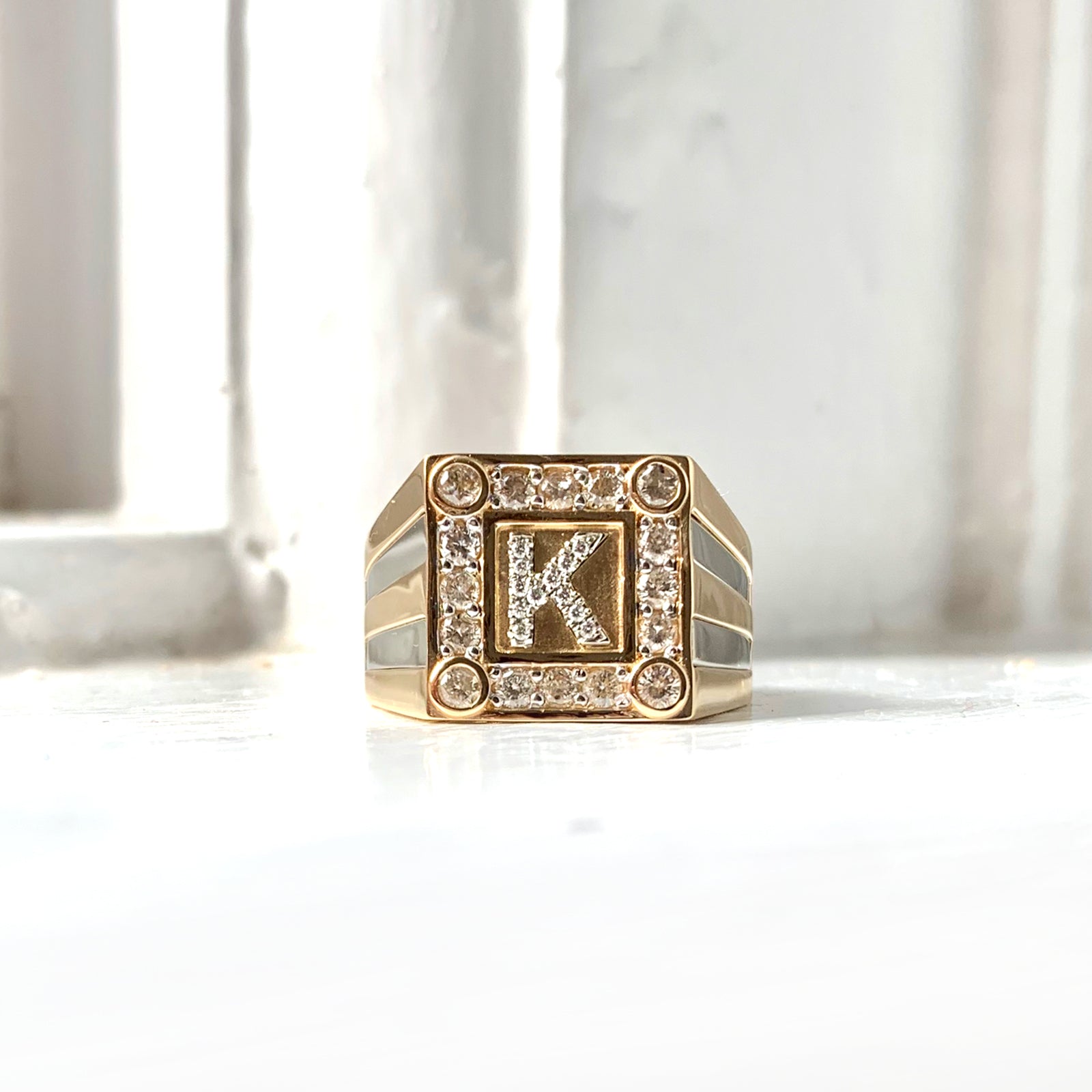 Family Name Custom Initial Ring