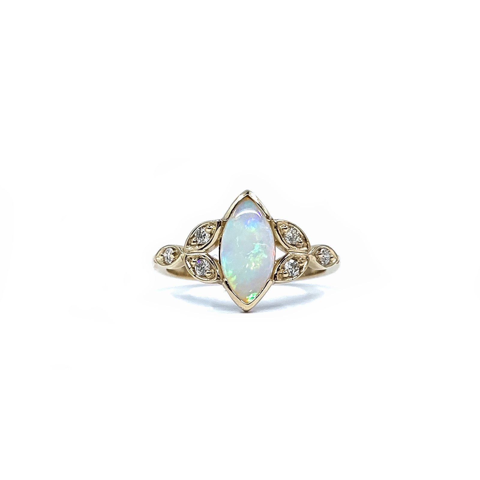 Opal Bridal Custom Ring