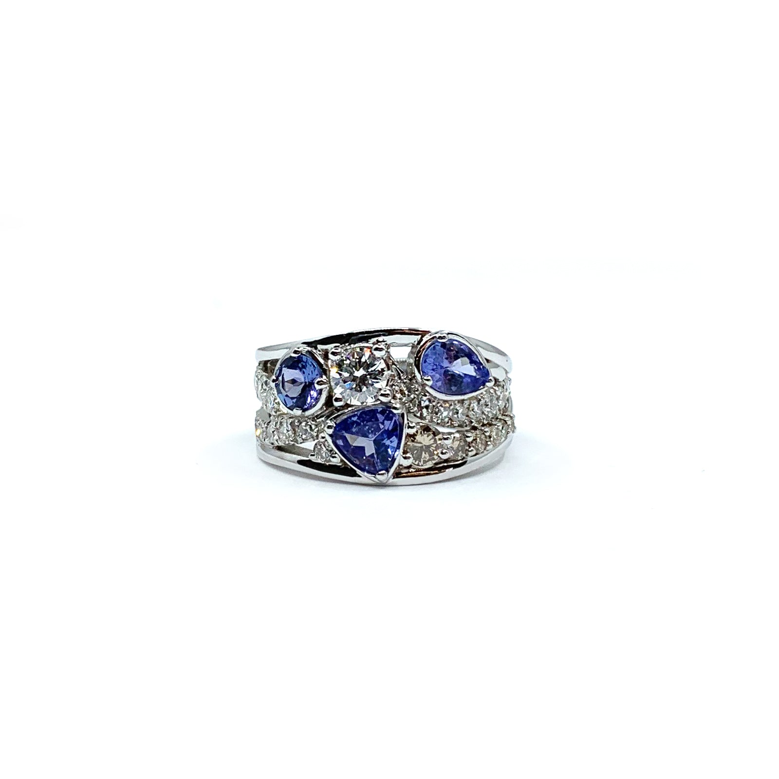 Tanzanite Trio Custom RIng