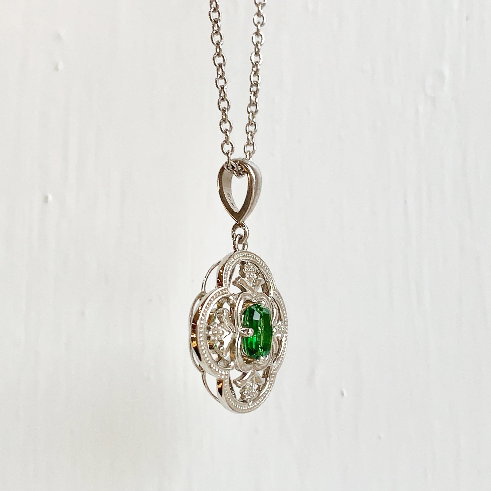 Tsavorite Garnet Custom Necklace