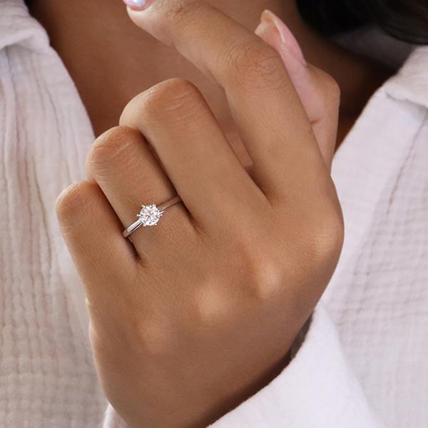 Diamond Solitaire Engagement Ring .50ct (35036)