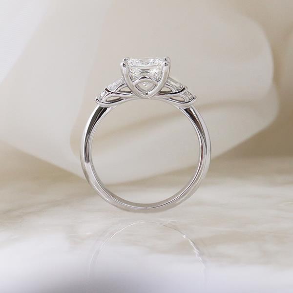 Canadian Diamond Princess Custom Engagement Ring (34817)