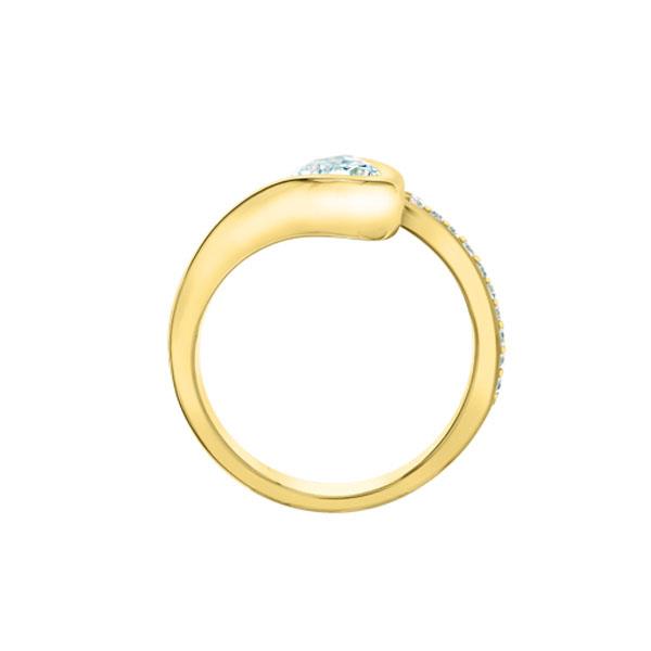 Diamond Pear Twist Engagement Ring - LG 1.25ctTW (38675)