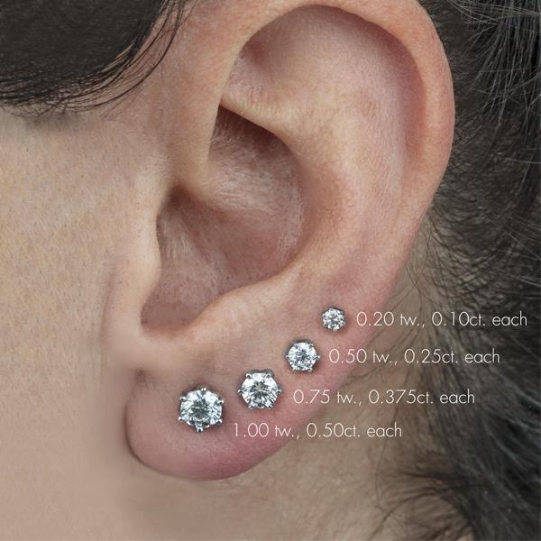 Canadian Diamond Stud Earrings - .10ct tw (34654)