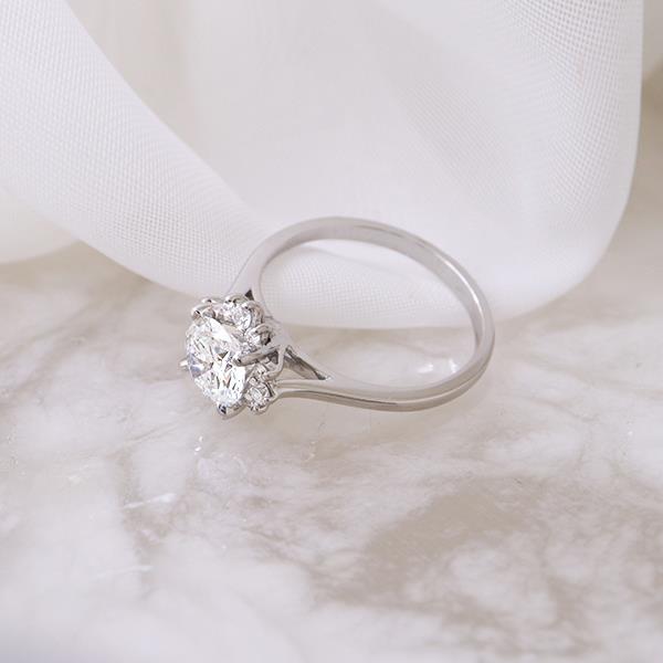 Diamond Custom Engagement Cluster Ring (36001)