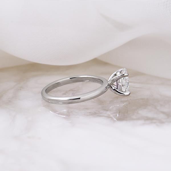 Diamond Solitaire Custom Engagement Ring - LG 1.04ct (37116)