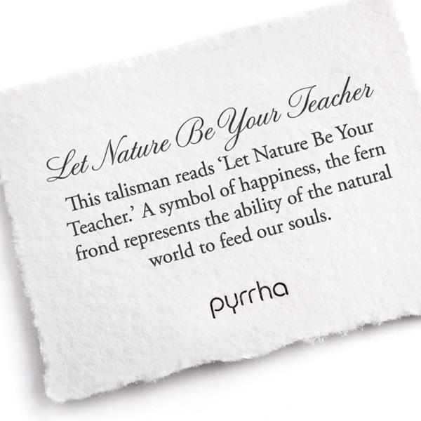 Pyrrha Necklace 'Let Nature Be Your Teacher' 18 inch (37650)