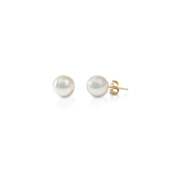 Genuine Pearl Stud Earrings - 5.5-6mm (10022)