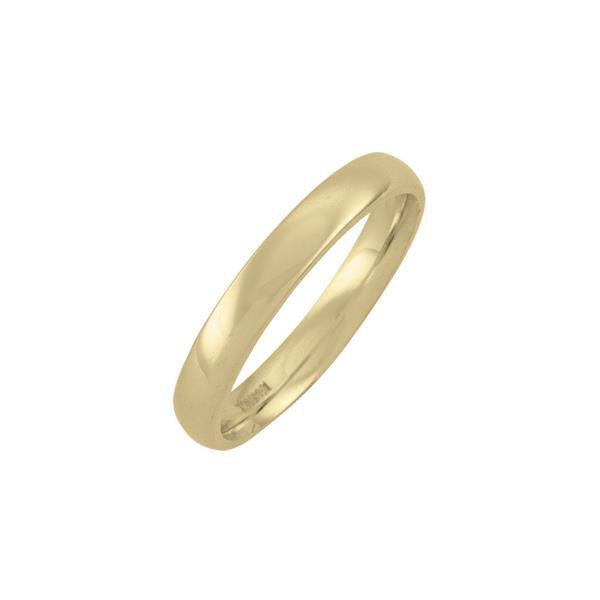 Gold Wedding Band 3mm Size 6.5 (34025)