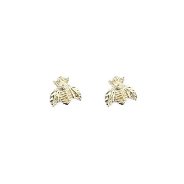 GOLD BEE EARRINGS (34457)