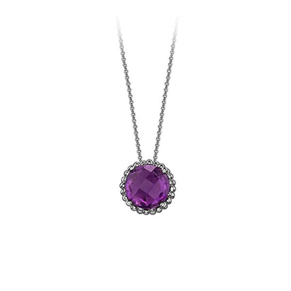 Genuine Amethyst Pendant (34971)