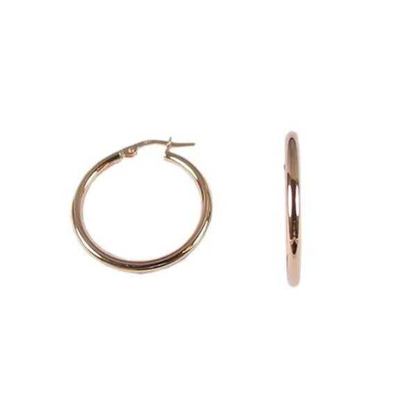 Gold Hoop Earrings 20mm (35398)