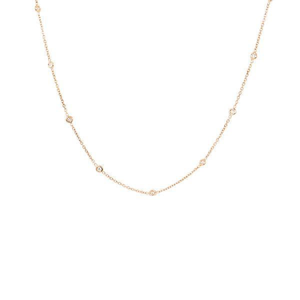 Diamond Station Necklace .50ct (35529)