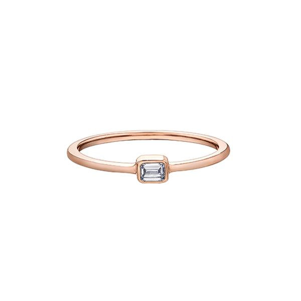 Diamond Emerald Cut Solitaire Band (36888)