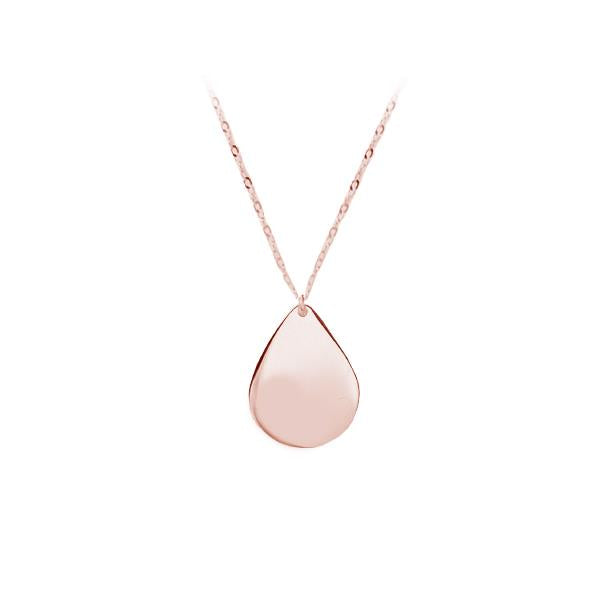 Gold Pear Disc Pendant (37170)