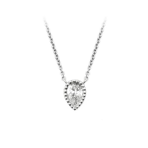 Diamond Solitaire Pendant - LG .50ct (37394)