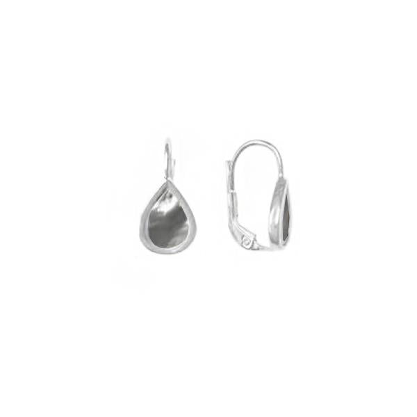 Genuine Mother of Pearl Teardrop Earrings (37504)