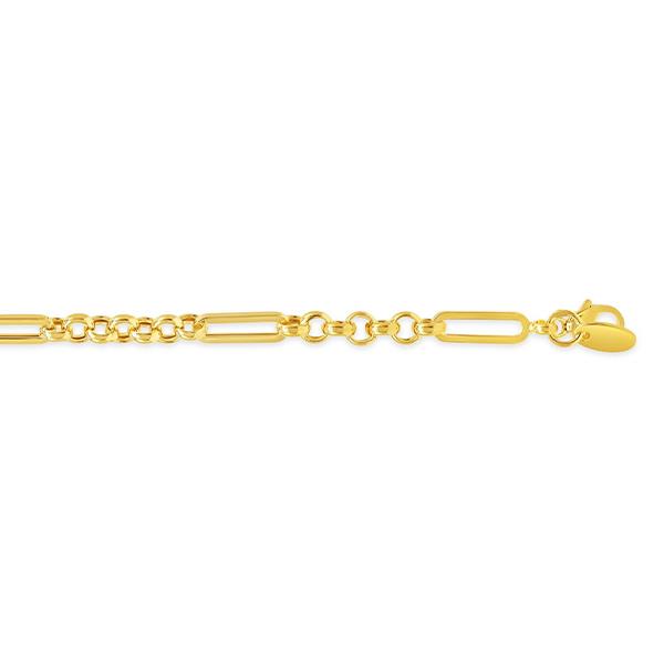 Gold Fancy Link Bracelet (37566)