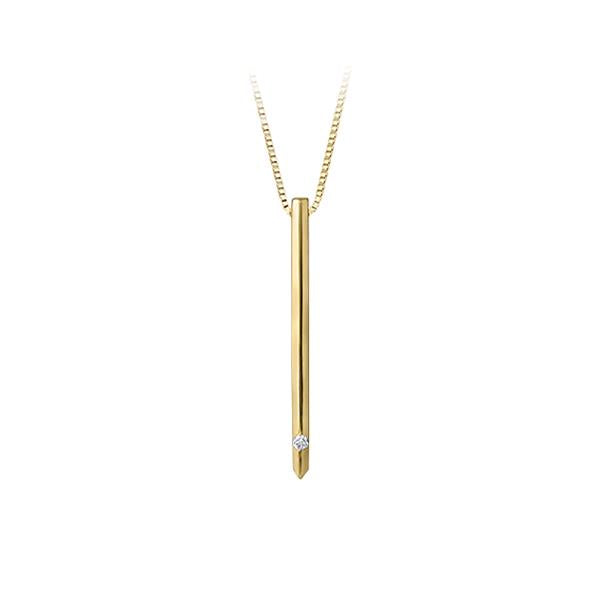 Diamond 'I Am Canadian' Bar Pendant (37767)