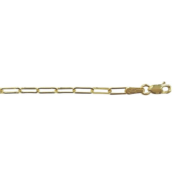 Gold Paperclip Anklet (38112)