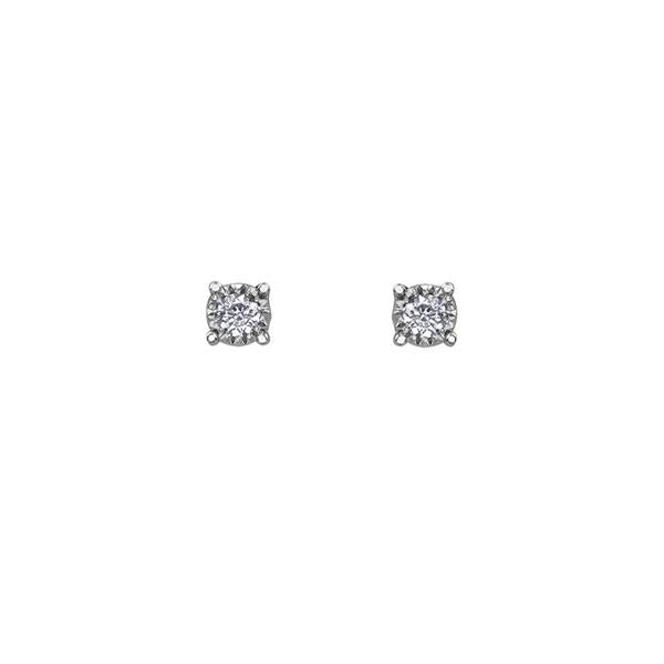 Diamond 'Illuminaire' Solitaire Earrings .10ct (38356)