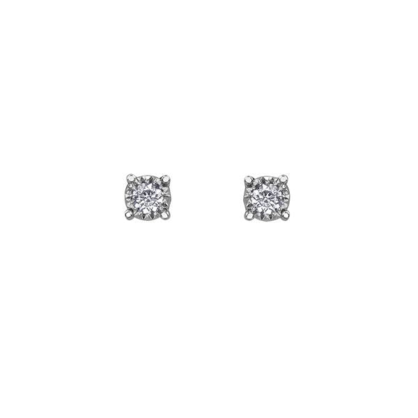 Diamond 'Illuminaire' Solitaire Earrings .20ct (38357)