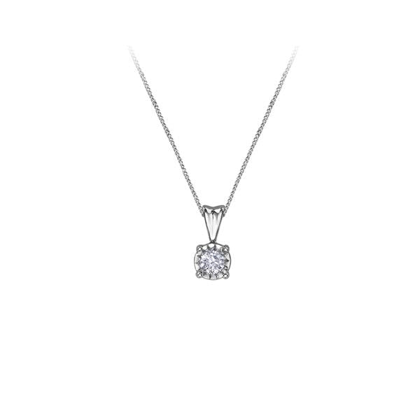 Diamond 'Illuminaire' Solitaire Pendant .07ct (38358)