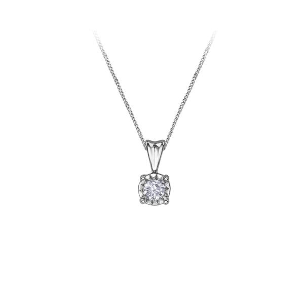 Diamond 'Illuminaire' Solitaire Pendant .10ct (38359)