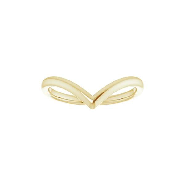 Gold 'V' Contour Band (38424)