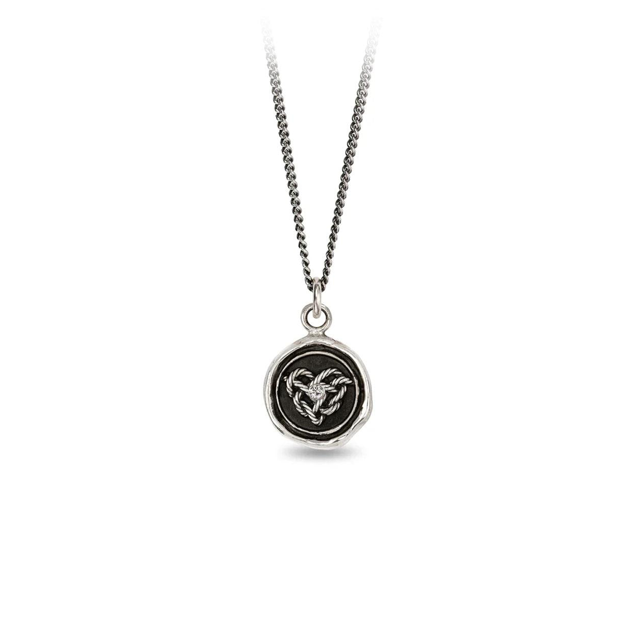 Pyrrha Necklace Diamond 'Love Knot' 18inch (38609)