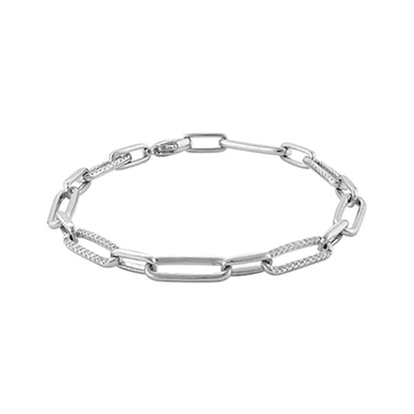 Diamond Paperclip Bracelet (38693)