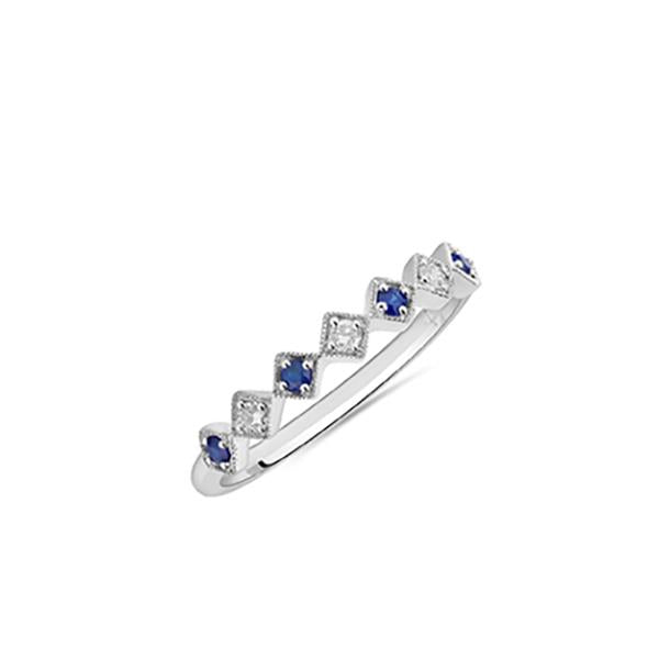 Genuine Sapphire and Diamond Ring (38697)