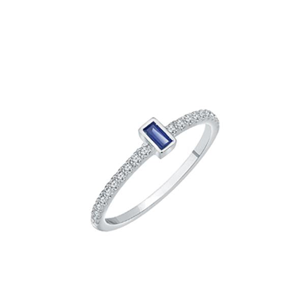 Genuine Sapphire and Diamond Ring (38698)