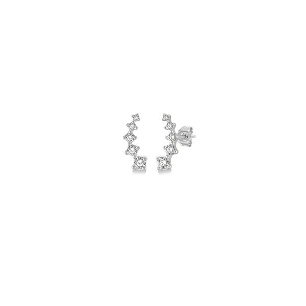 Diamond Climber Stud Earrings (38716)