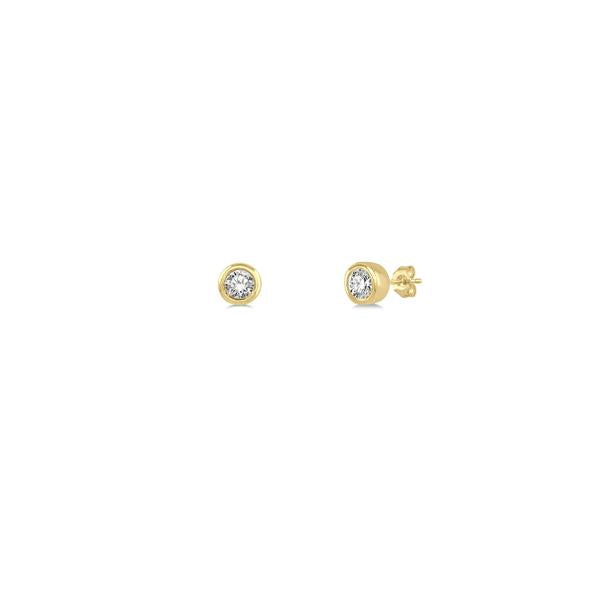 Diamond Bezel Stud Earrings .10ct (38718)