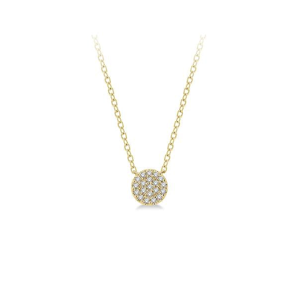 Diamond Circle Pave Pendant .12ct (38721)