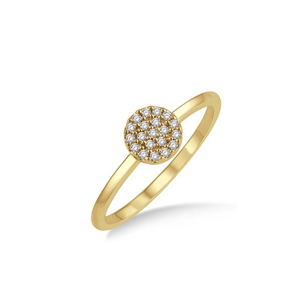 Diamond Circle Pave Ring .12ct (38722)