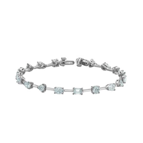 Diamond Fancy Tennis Bracelet - LG 5.20ctTW (38745)