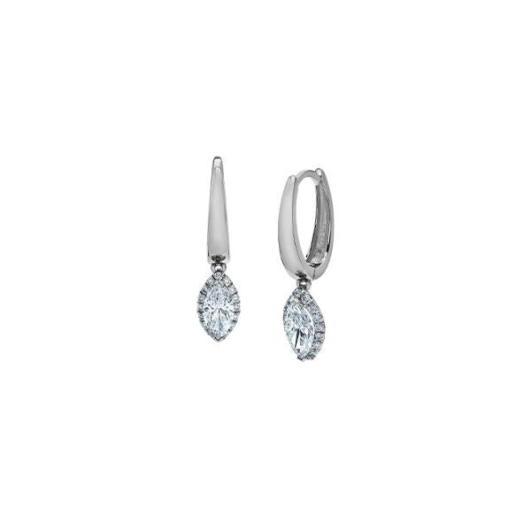 Diamond Marquise Drop Earrings - LG 1.26cttw (38749)