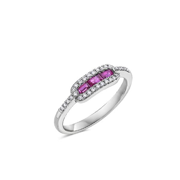 Genuine Ruby and Diamond Ring (38766)