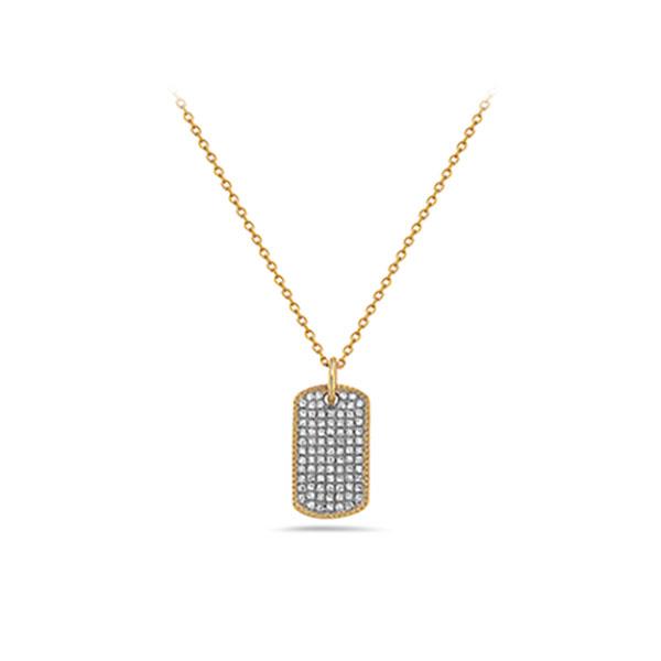 Diamond Dog Tag Pendant (38770)