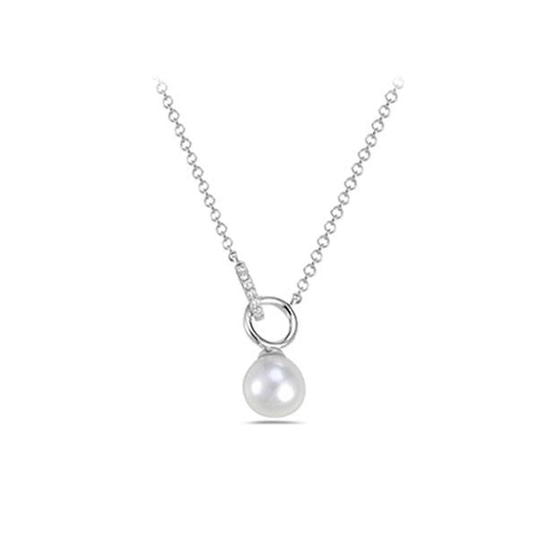 Genuine Pearl and Diamond Necklace (38775)