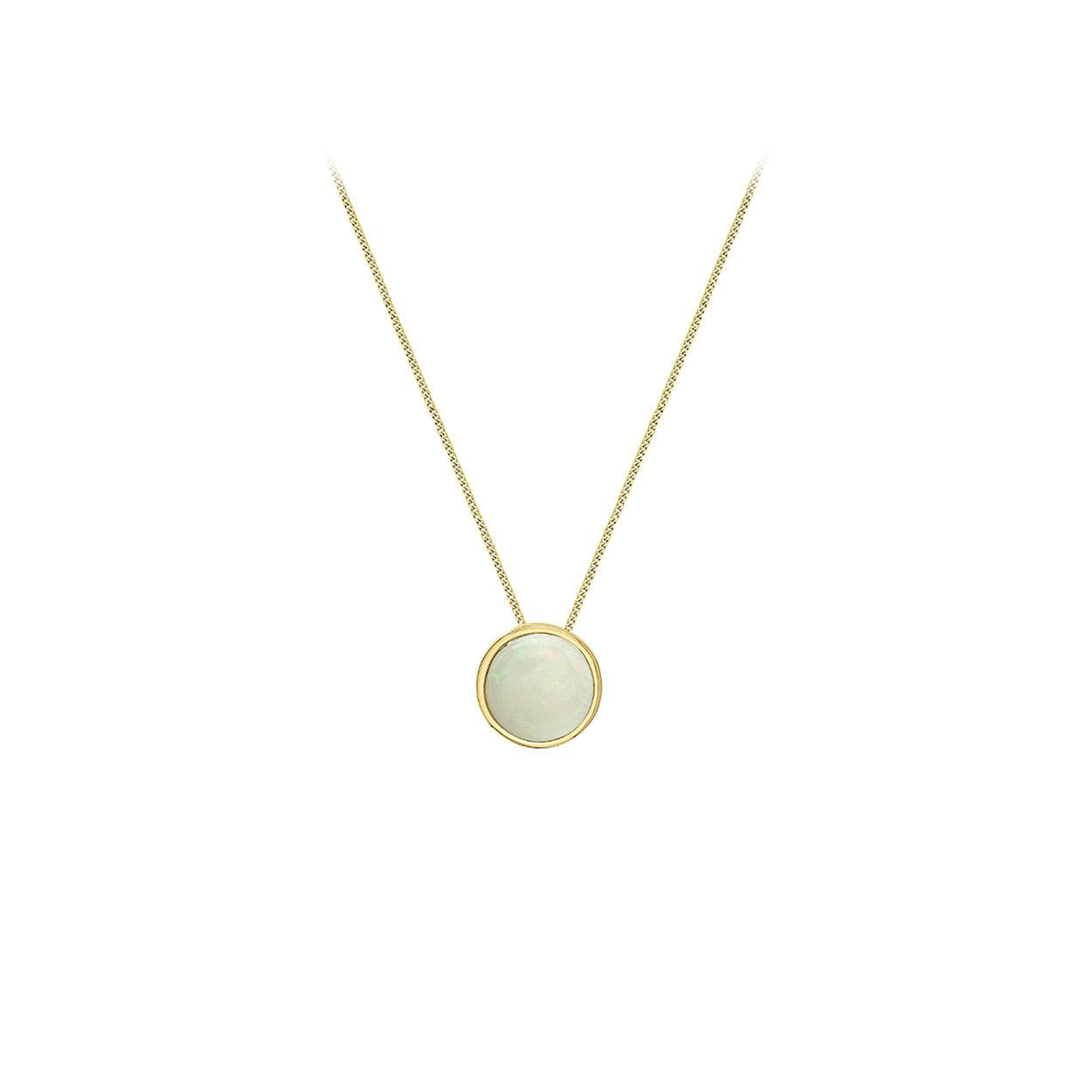 Genuine Opal Bezel Set Pendant (38800)