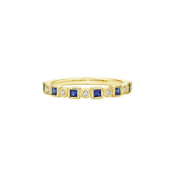 Genuine Sapphire and Diamond Band (38830)