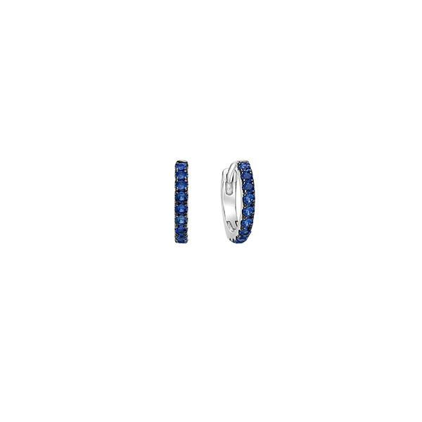 Genuine Sapphire Huggie Earrings (38833)