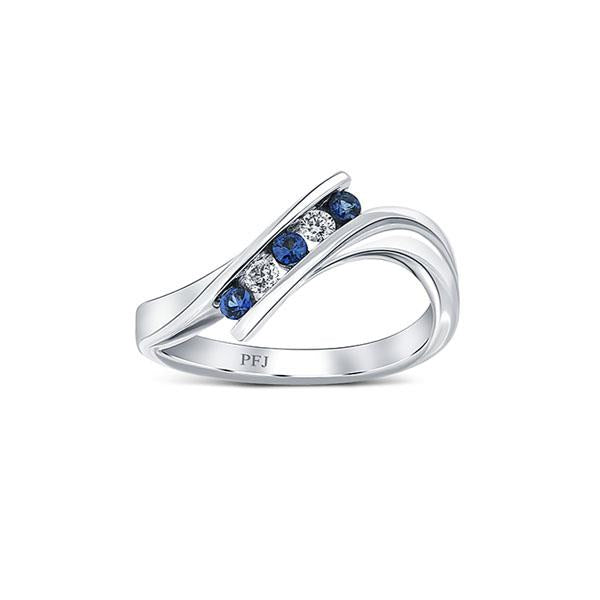 Genuine Sapphire and Diamond Ring (38836)