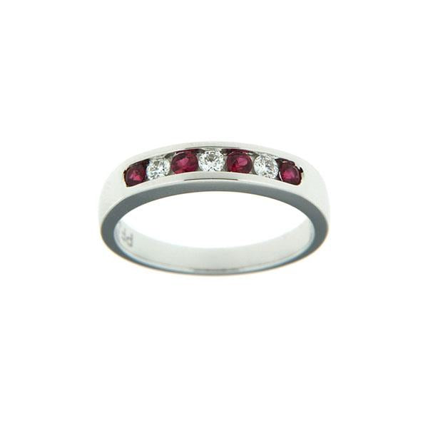 Genuine Ruby and Diamond Band (38838)