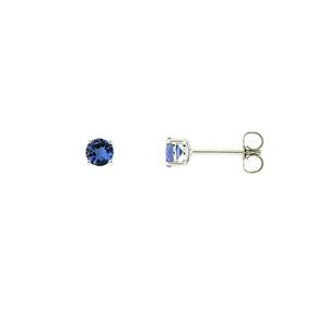 Genuine Tanzanite Stud Earrings (38842)